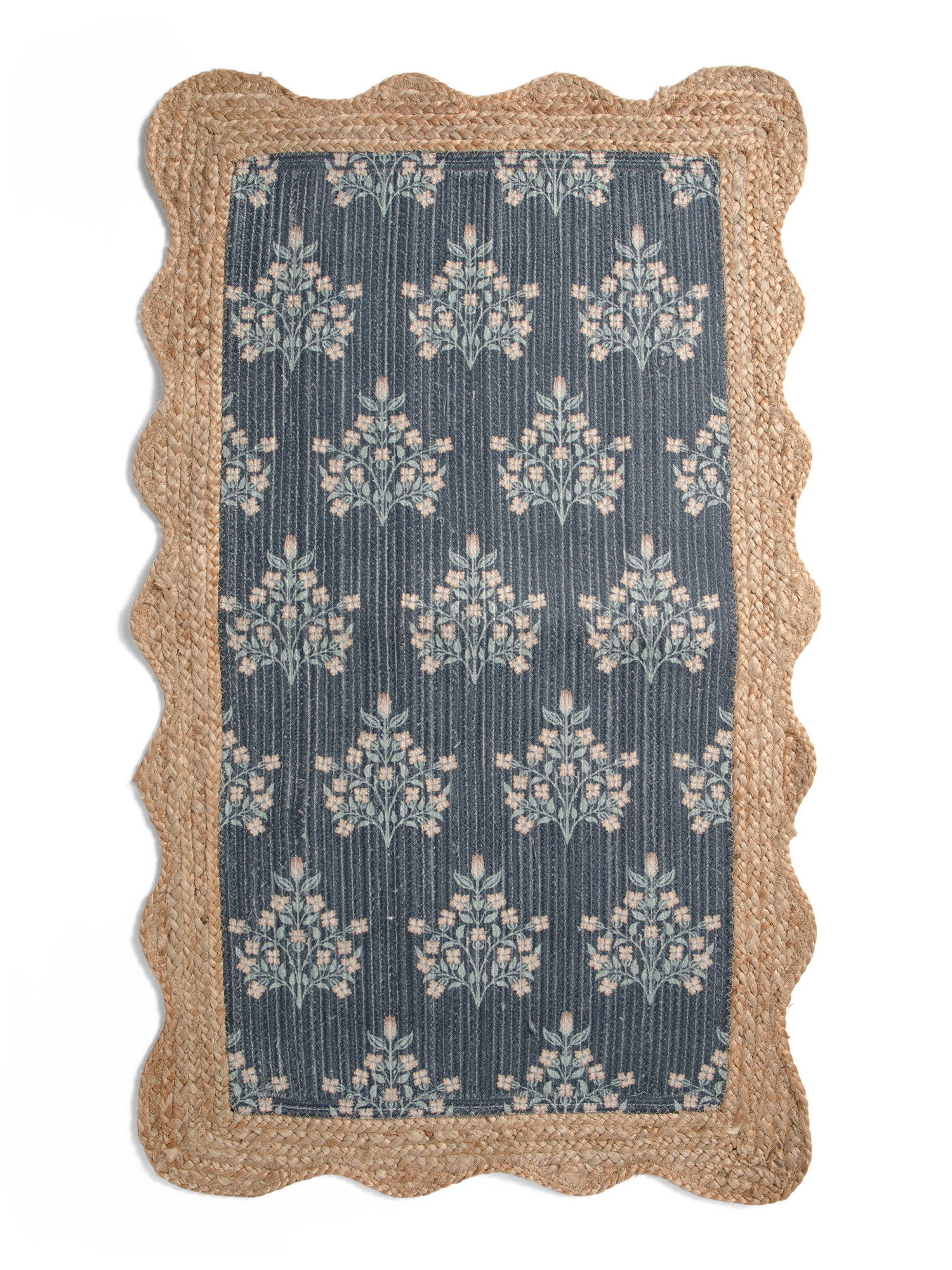 27x45 Jute Blend Woodland Weeds Floral Printed Runner | TJ Maxx