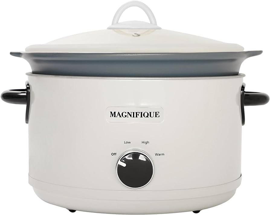 Magnifique 5 Quart Slow Cooker Round Manual Pot Food Warmer with 3 Cooking Settings Perfect Kitch... | Amazon (US)