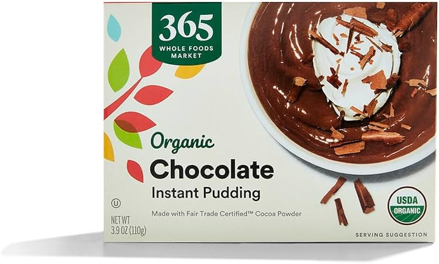 365 by Whole Foods Market, Organic Instant Chocolate Pudding Mix, 3.9 Ounce | Amazon (US)