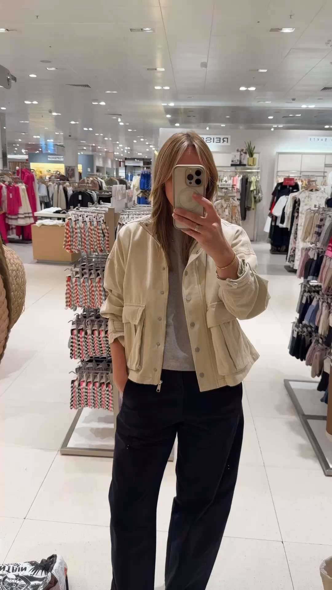 And here’s that lovely spring jersey jacket in the sand shade . Wearing a L/XL

T shirt - large 
Trousers - large 


#LTKspring #LTKsummer #LTKtravel