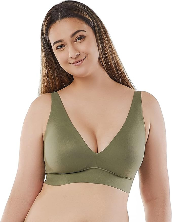 Floatley Cozy Wireless Plunge Bra for Women, Buttery Soft Comfort Seamless Everyday Bra with Embe... | Amazon (US)