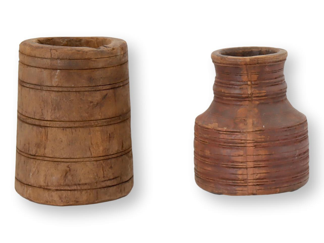 Antique Americana Wood Vases - New England Mercantile - Brown | One Kings Lane