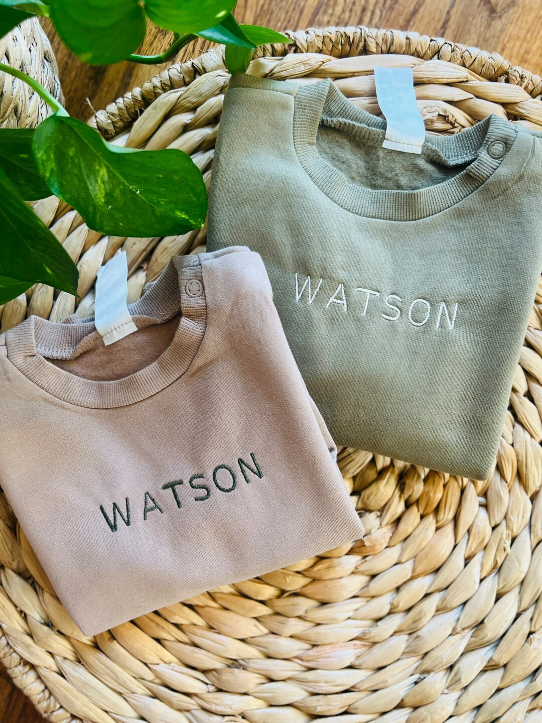 Custom Embroidered Baby Name Crewneck Custom Baby Sweatshirt Custom Toddler Sweatshirt Embroidere... | Etsy (US)