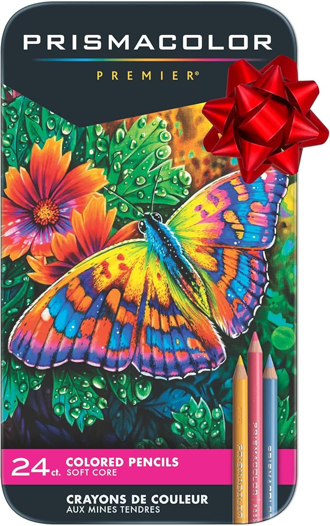 Prismacolor Premier colored Pencils, Soft Core, Assorted Colors, 24 Count - Durable, Vibrant, Ult... | Amazon (US)