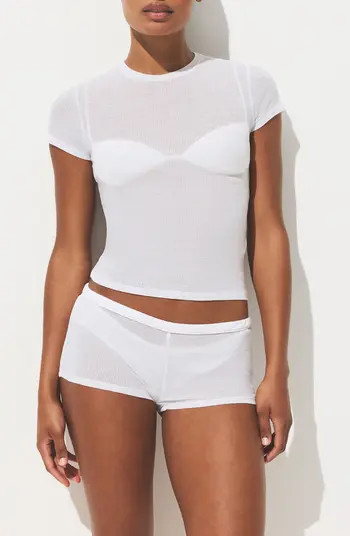 Sheer Rib T-Shirt | Nordstrom