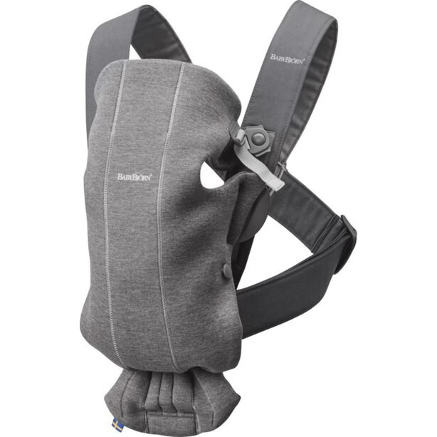BabyBjörn Baby Carrier Mini 3D Jersey - Dark Grey | Indigo (CA)