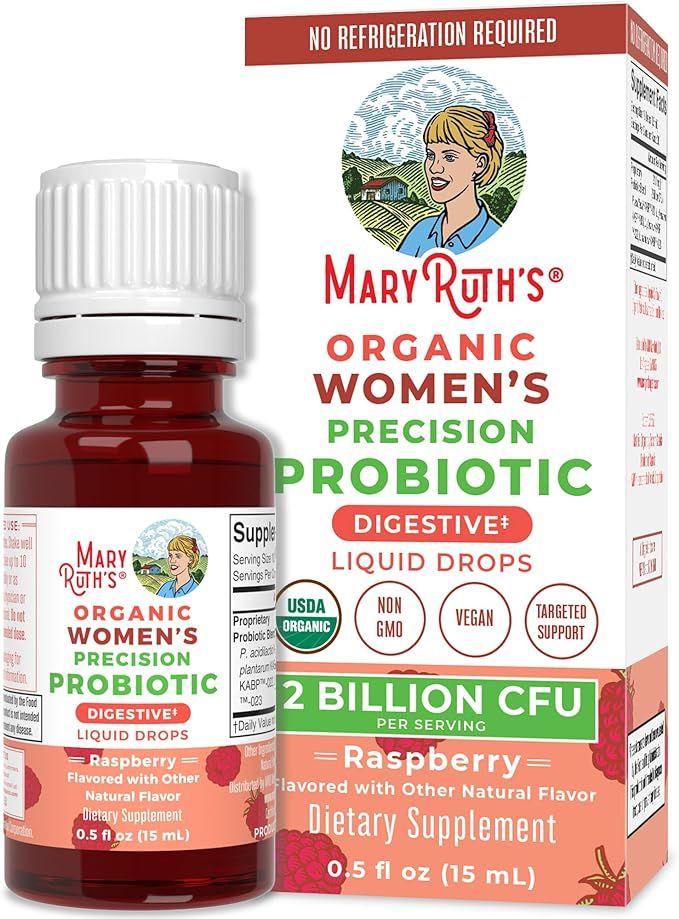 USDA Organic Womens Probiotic Liquid Drops by MaryRuth's | Probiotics for Digestive Health | Targ... | Amazon (US)