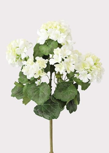 Afloral Outdoor Artificial Flowers | Water Resistant Outdoor Geranium Bush - 18" | Amazon (US)