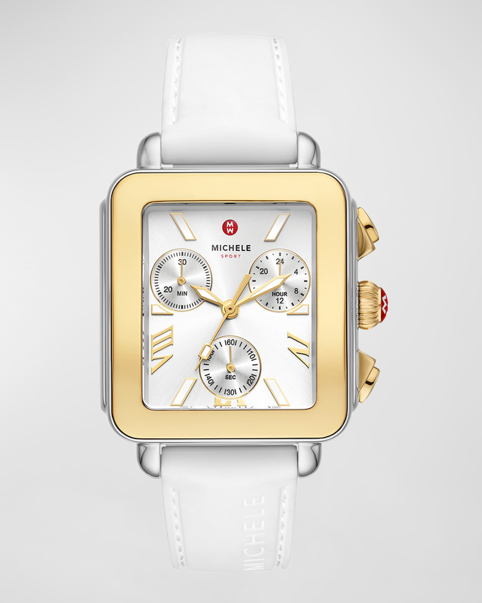 Deco Sport Two Tone Chronograph Watch in White | Neiman Marcus