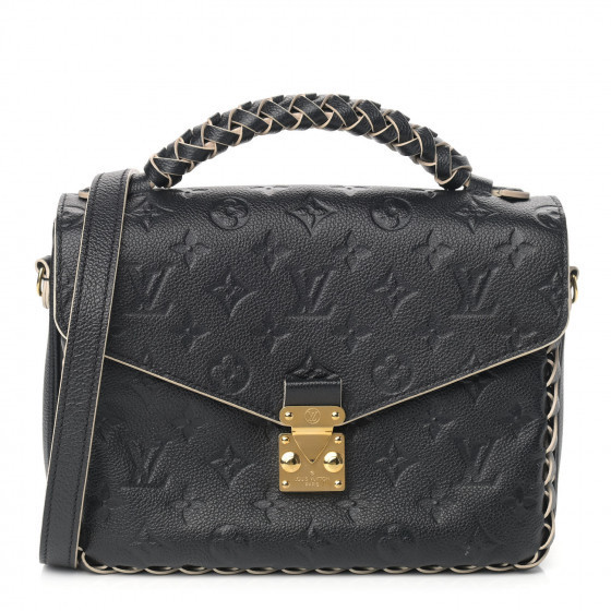 LOUIS VUITTON Empreinte Braided Pochette Metis Black | Fashionphile