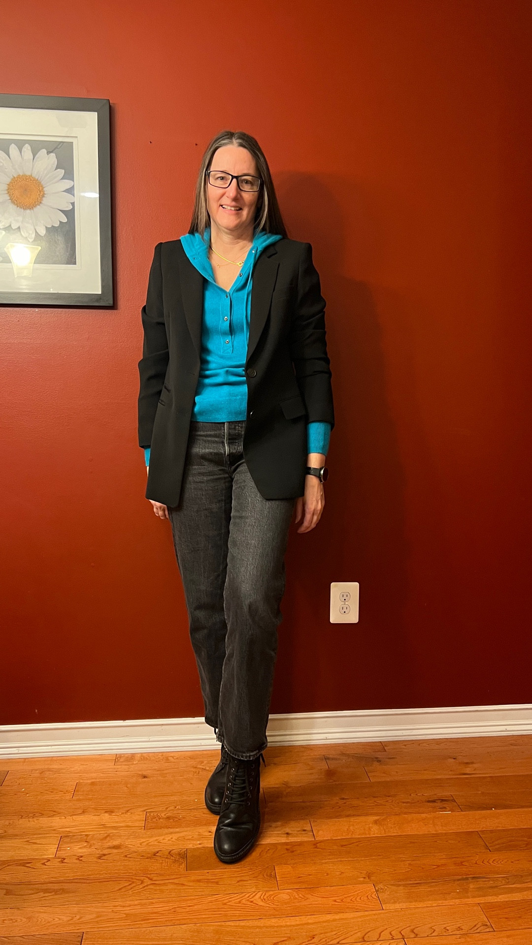 Back in Virginia for one last work week before I “slam my laptop shut” until 2026. It’s even colder here than it was in Michigan last week which is why I am still casual in boots and cashmere!  Happy Monday! #whatiworetowork #workattire #ootd #businesscasual #casualworkwear

#LTKootd #LTKOver40 #LTKWorkwear