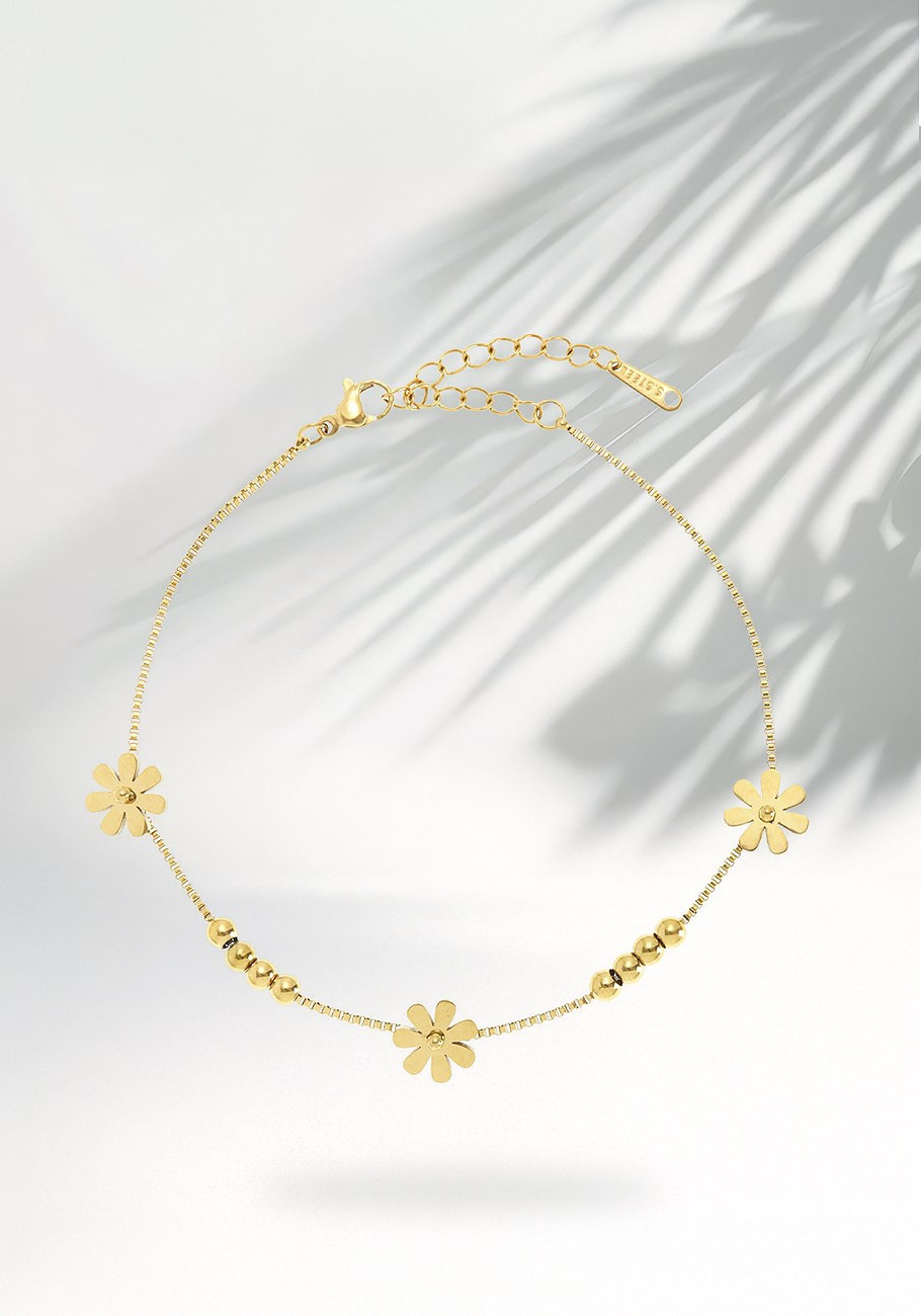 flower charm anklet | Lascana