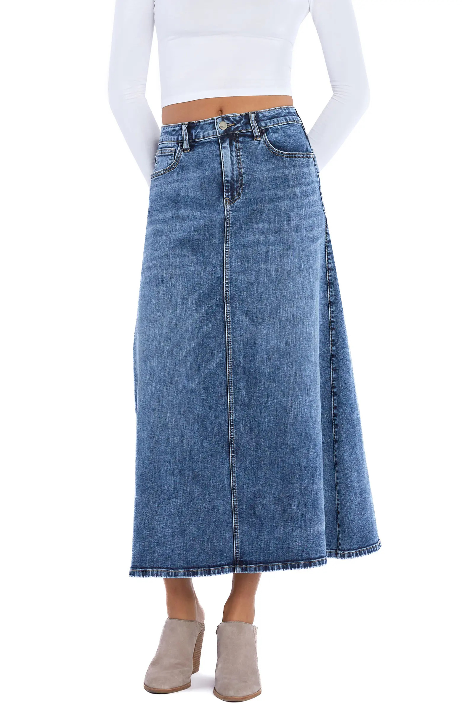 Remi Denim Maxi Skirt | Nordstrom