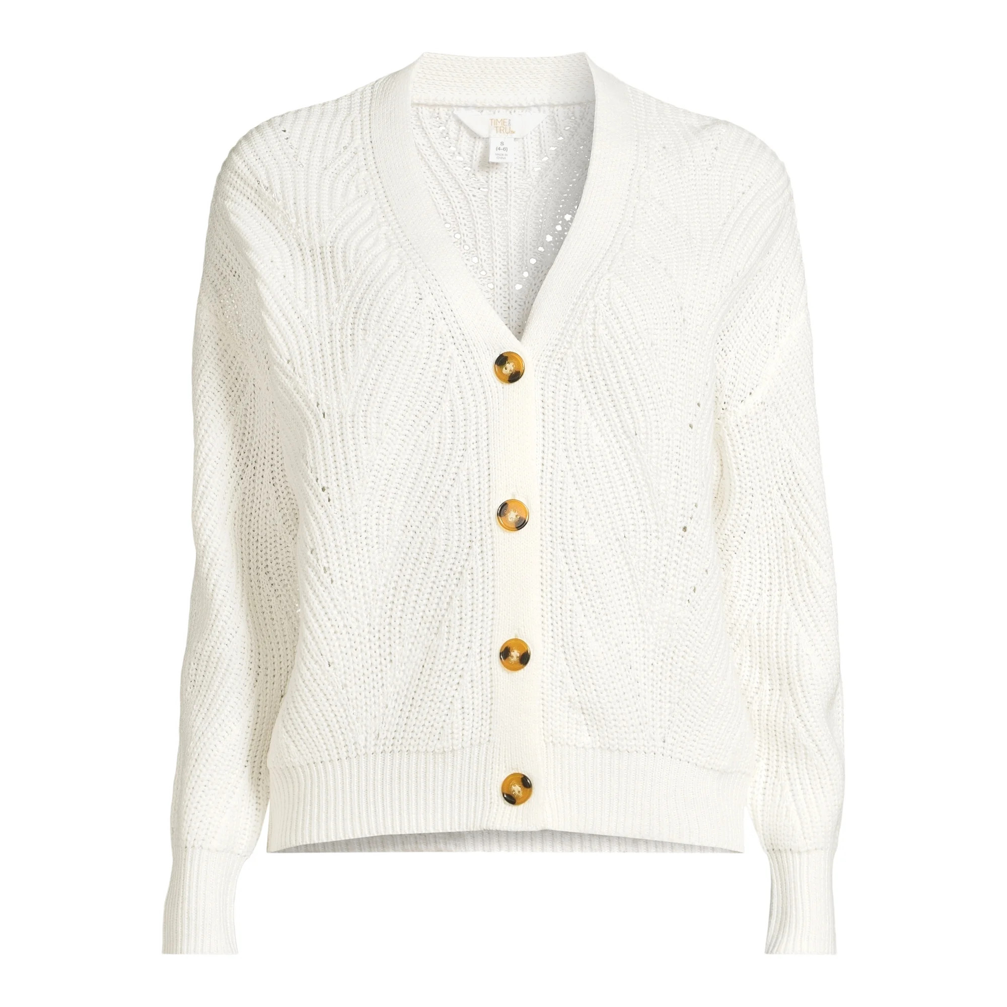 Tiime and Tru Women's Boyfriend Cardigan | Walmart (US)