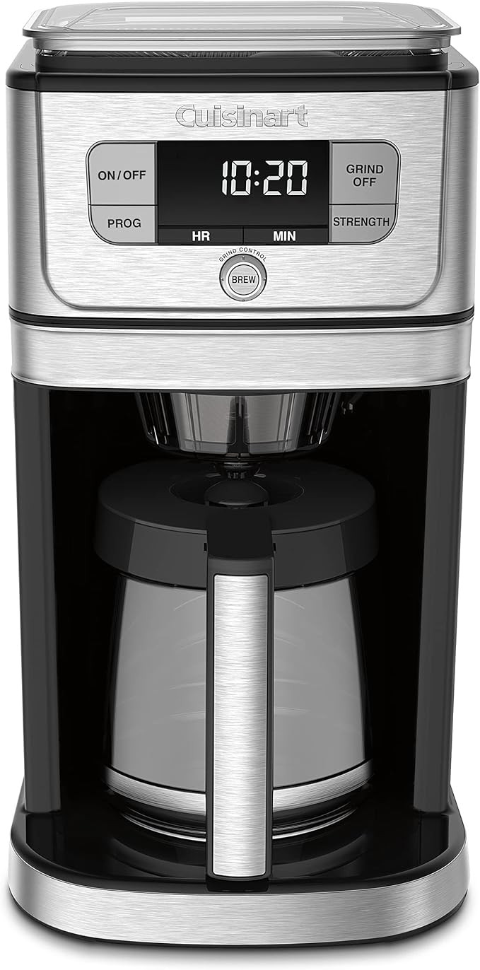 Cuisinart DGB-800 Fully Automatic Burr Grind & Brew, 12-Cup Glass, Silver | Amazon (US)
