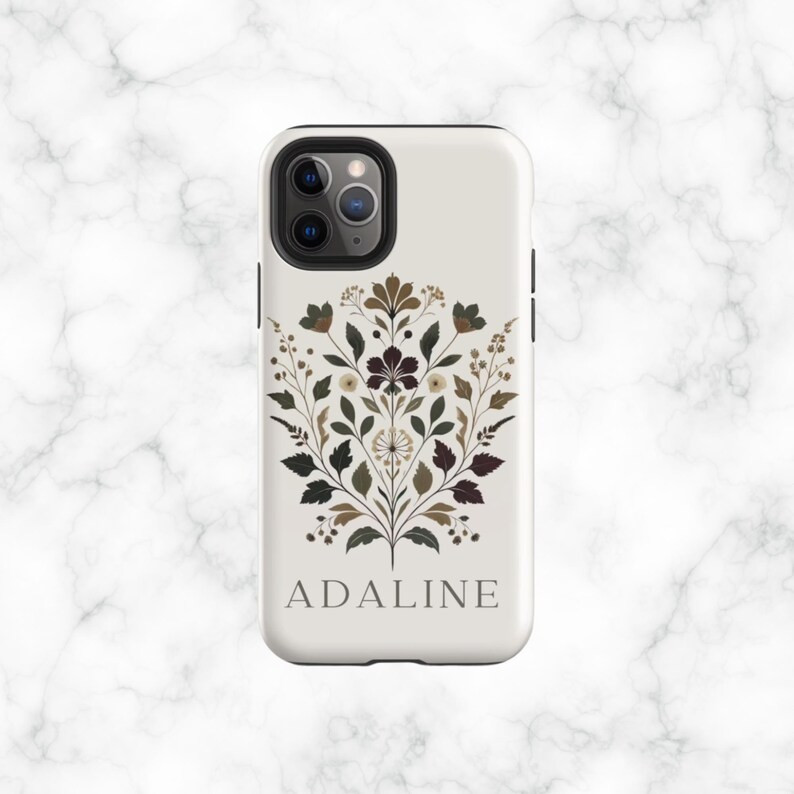 ADALINE Personalized Botanical Phone Case Botanical Phone Case Floral Phone Case Personalized Pho... | Etsy (US)