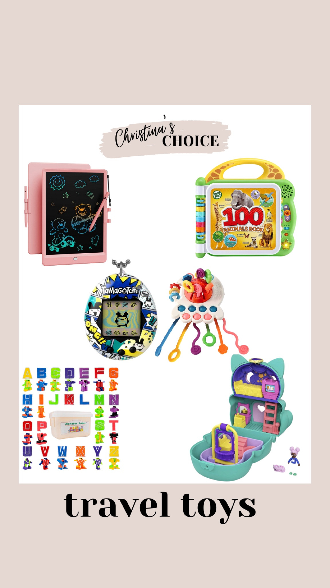 Best toys for road trips and travel days. Ages 1,3 and 5 

#LTKbaby #LTKkids #LTKfamily