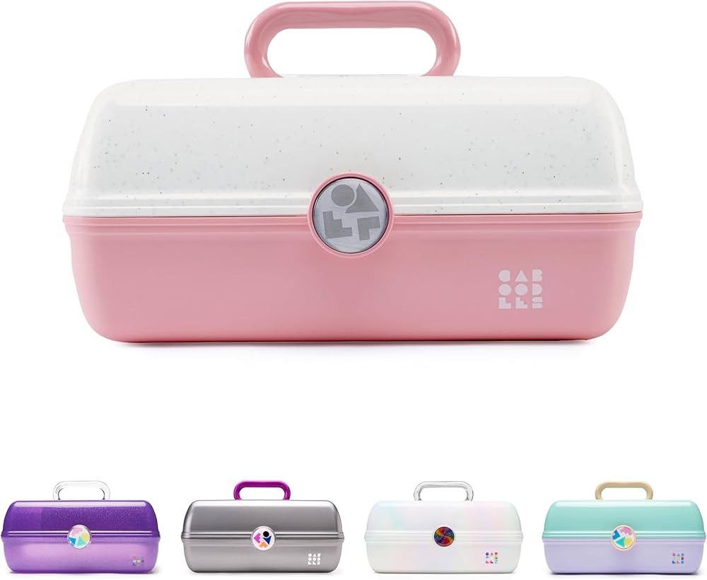 Caboodles Women's On-The-Go Girl, Funfetti Flitter Over Dusty Rose | Amazon (US)