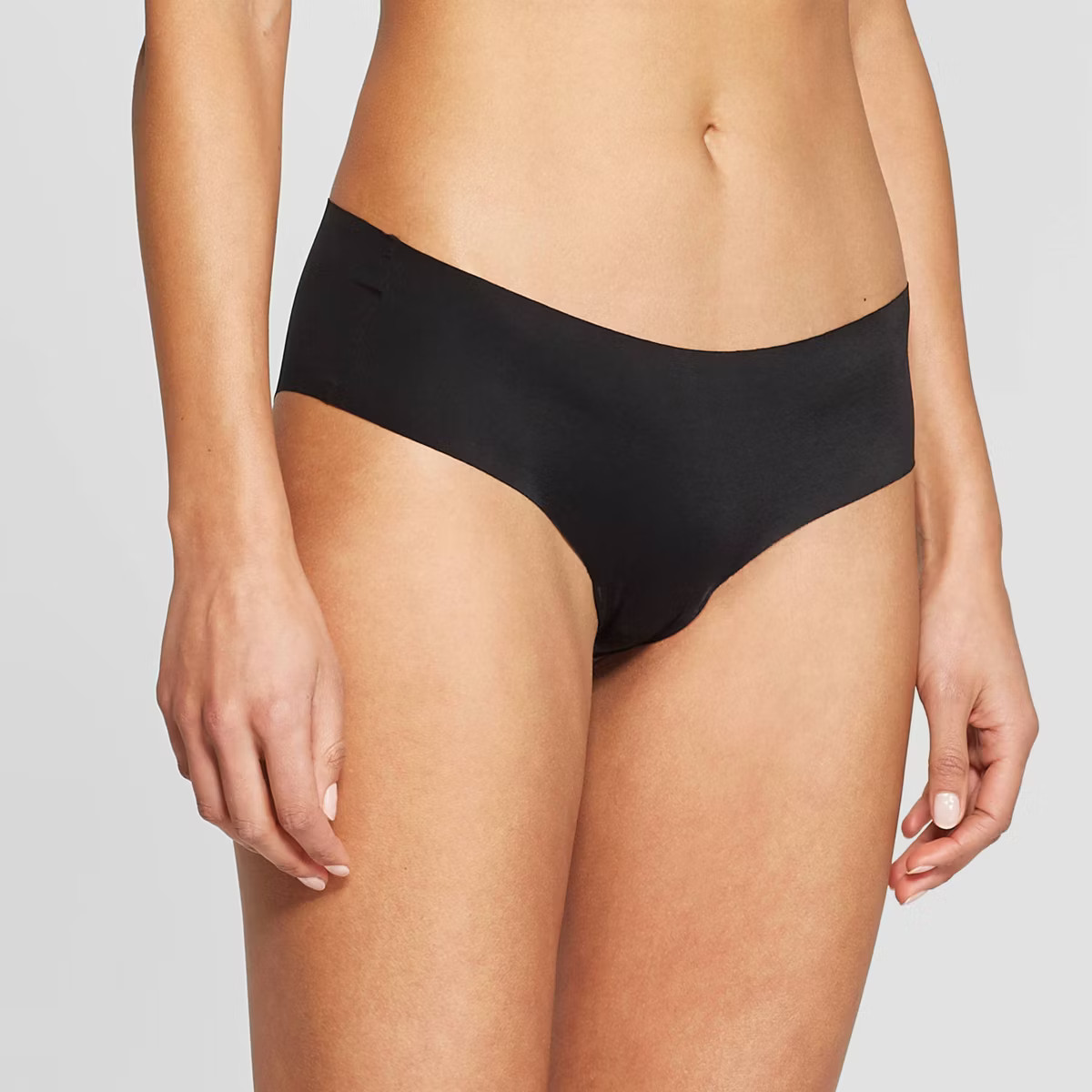 Women's Invisible Edge Cheeky Underwear - Auden™ Black L: Seamless Low Rise, Lightweight Jersey... | Target