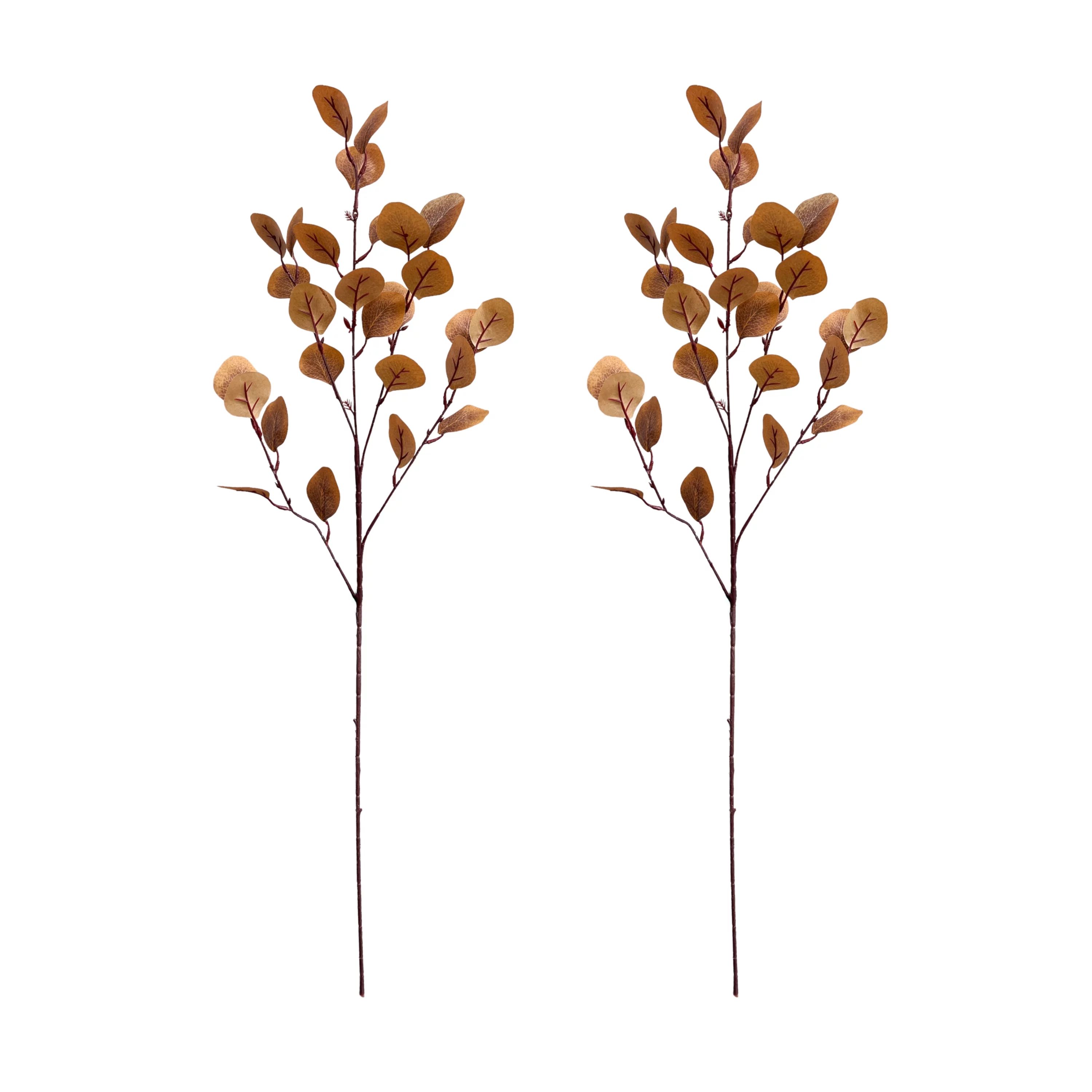 Set of 2 Artificial Eucalyptus Stems - 33 Inch Tall | Walmart (US)