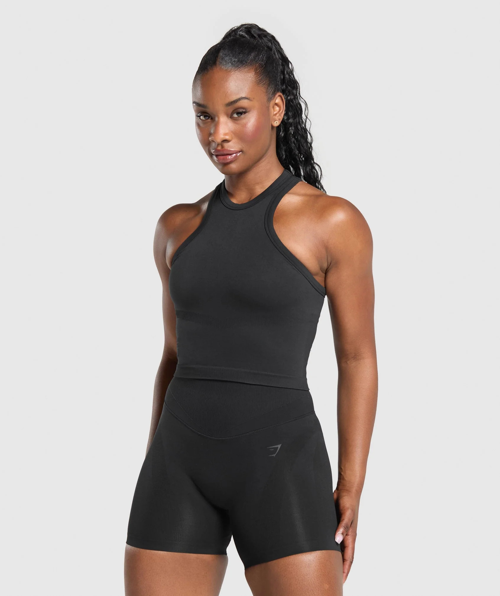 Gymshark Activate Seamless Tank  - Black | Gymshark US