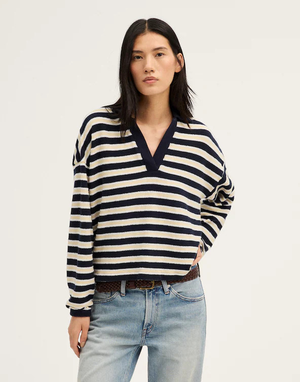 Relaxed Polo Shirt in Stripe | Madewell