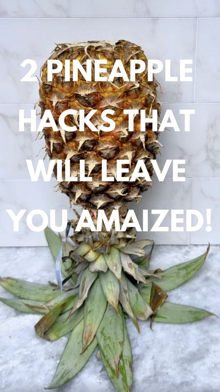 2 Pineapple Hacks That Will Have You Amaized 

🍍Next time you cut a pineapple, turn it upside down for 20-30 minutes prior to cutting and you'll have the juciest pineapple you've ever had. 

Want to easily cut a pineapple? This pineapple corer makes it so easy to cure a pineapple and remove the core in one cut. You will never cut a pineapple any other way after having this kitchen must have. 

Amazon Finds | Amazon Must Haves | Amazon Gadgets | Food Hacks |  Pineapple | Summer Must Have 

#LTKVideo #LTKhome #LTKfindsunder50