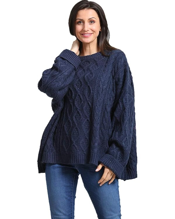 SIMPLY COUTURE Women's Winter Sparkle Dressy Pullover Knit Sweater Sequin Tops (Available in Plus... | Amazon (US)