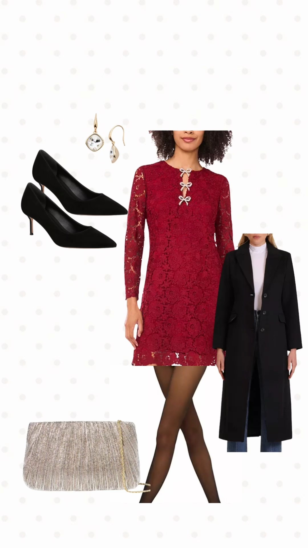 Holiday Edit: the pieces that actually make getting dressed feel easy this season.
Sharing the lace dress that fits my 5’2 frame beautifully, the coat that elevates everything, and the heels + clutch that pull it all together without feeling overdone.

If you’re building a few go-to holiday outfits for parties, school events, or date nights—these are the ones I reach for every time.


#LTKHoliday #LTKSeasonal #LTKPetite