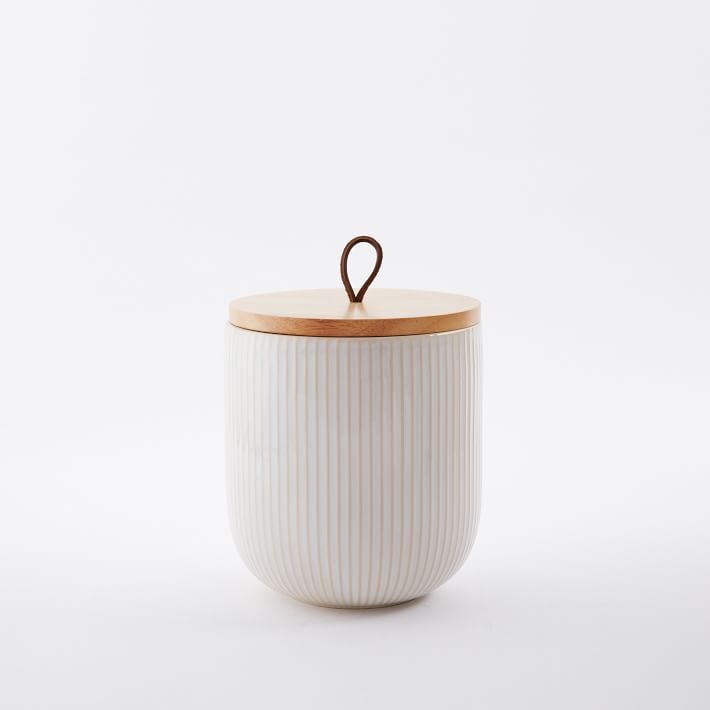 Textured Stoneware Canisters | West Elm (US)