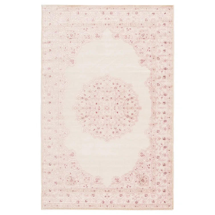 Asifa Soft Power-Loomed Oriental Area Rug with Medallion Design and Scrolling Border by Jaipur Li... | Wayfair North America