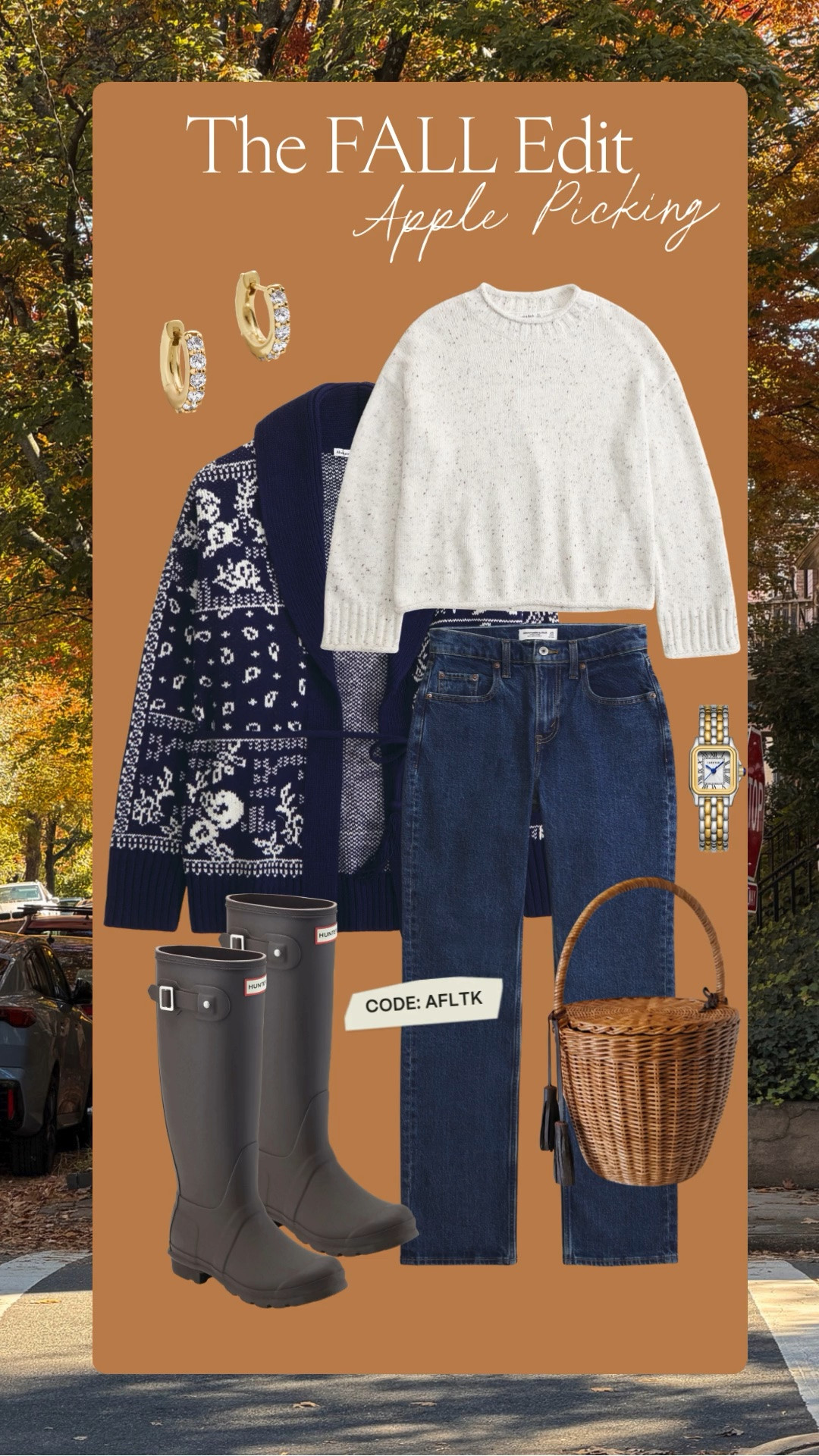 The Fall Edit Outfit Inspo! What to wear for apple picking 🍎

fall outfits, fall fashion, Abercrombie jeans, fall sweaters, fall shoes, hunter boots, bandana print cardigan, Abercrombie sale, Abercrombie code, sale alert