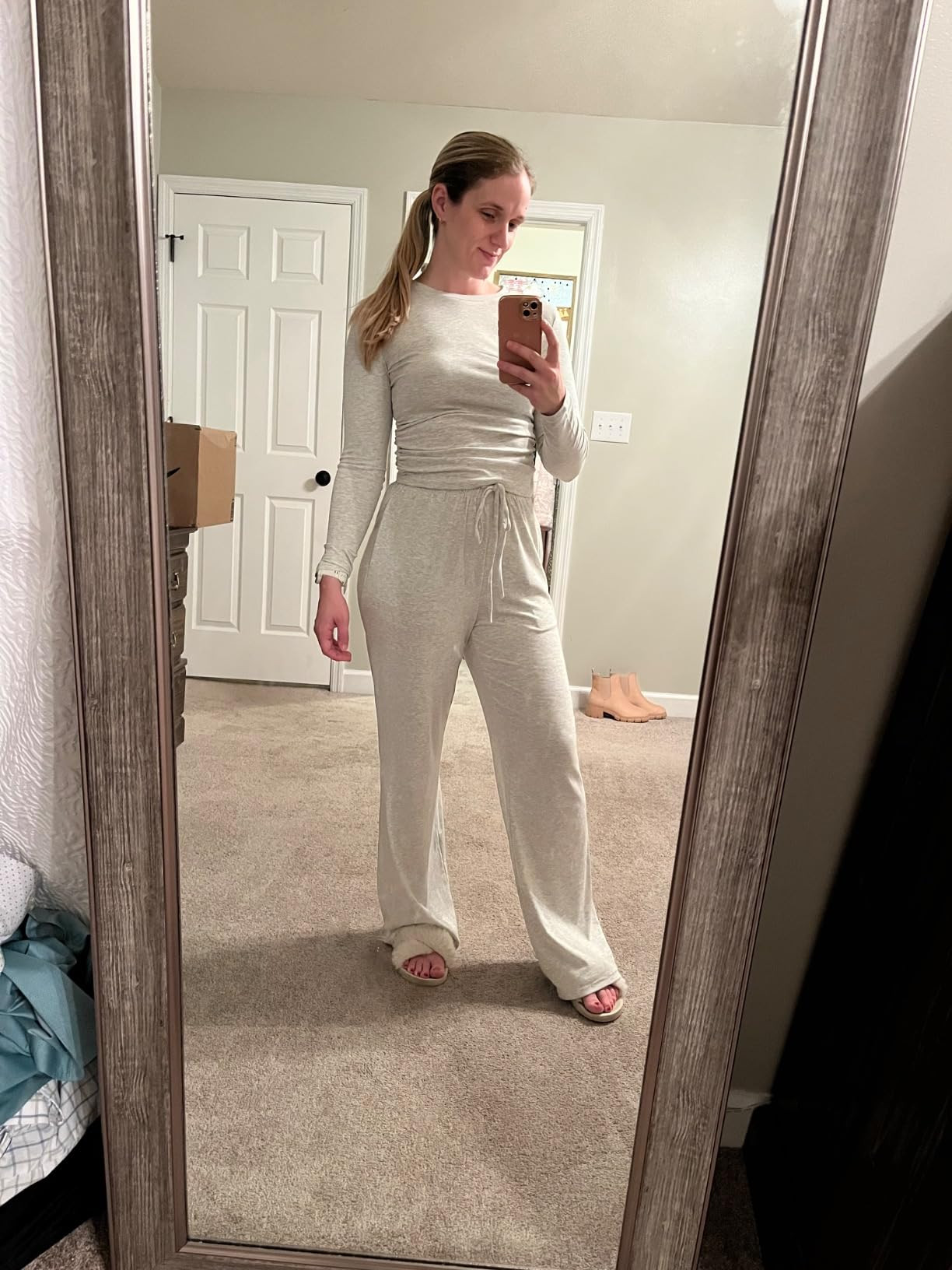 Darong Women's 2 Piece Sets Fall Outfits Long Sleeve Wide Leg Tracksuits Casual Lounge Set Matchi... | Amazon (US)