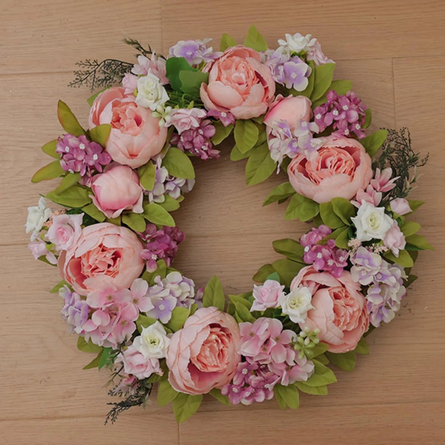 Artificial Peony Flower Wreath, Spring Peony Simulation Flower, Used for Front Door Christmas Wed... | Wayfair North America