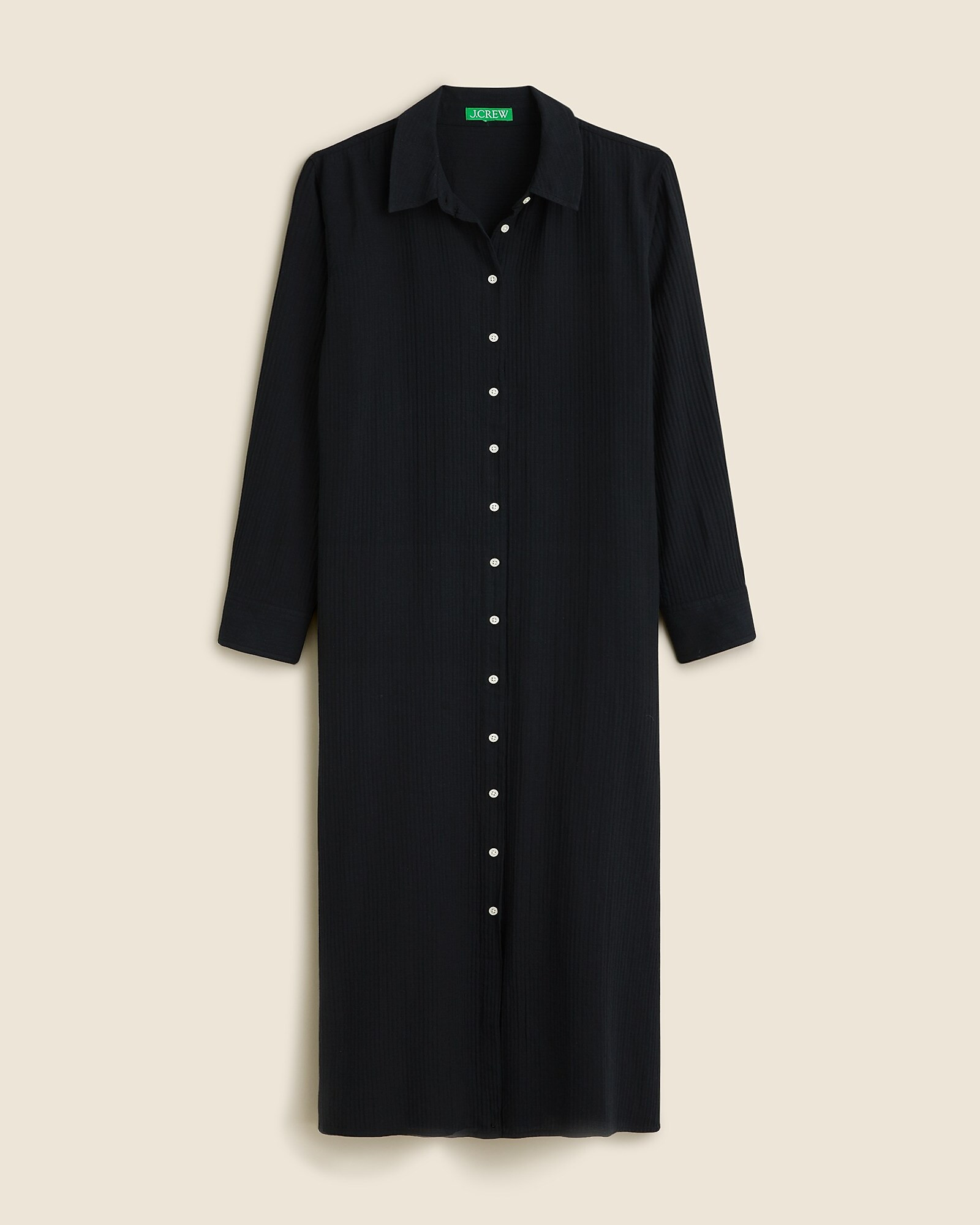 Long beach shirt in airy gauze | J. Crew US