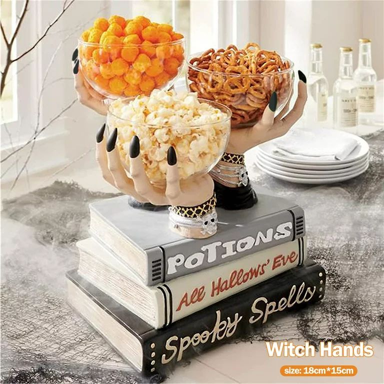 MLfire Halloween Witch Handmade Resin Snack Bowl Rack Snack Basket Creative Candy Fruit Bowl Rack... | Walmart (US)