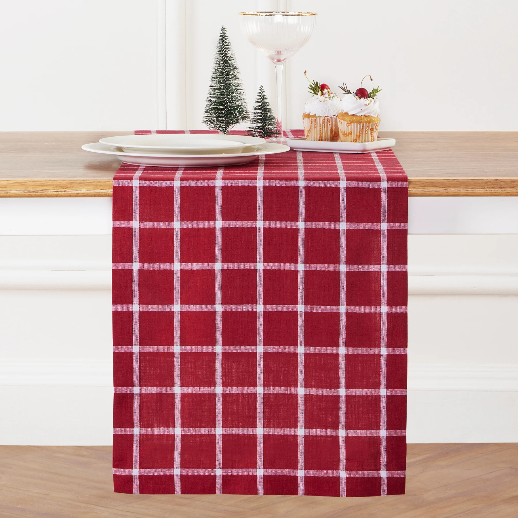 Windowpane Table Runner | Solino Home