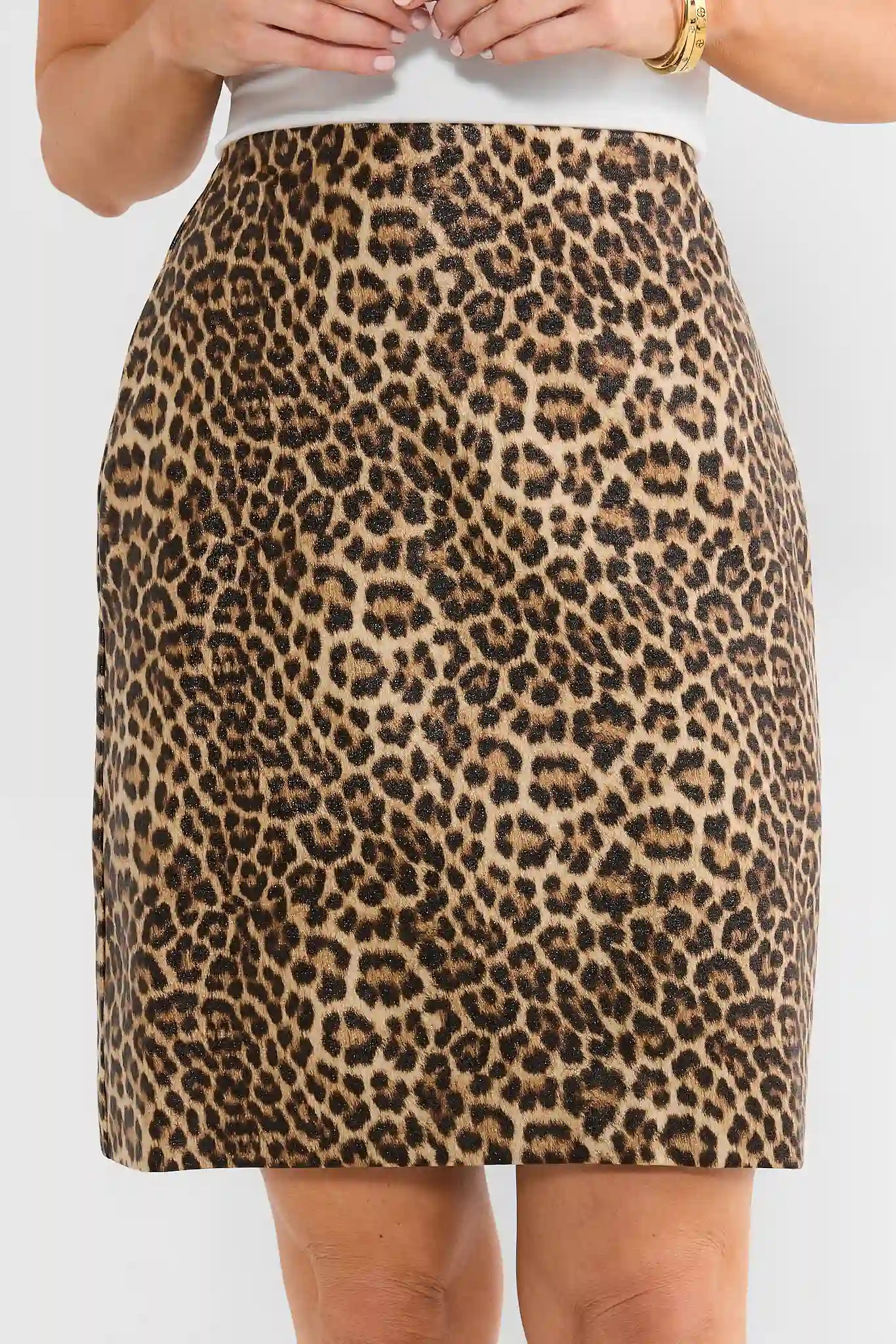 Brown Leopard Print Skirt | Avara