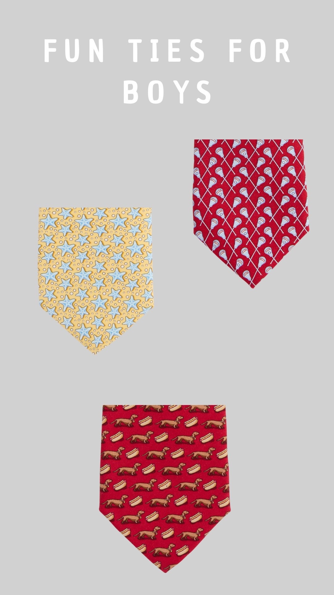 My son will only wear fun ties! 
They are great for all occasions - from school uniforms to weddings. I just ordered these - vineyard vines has such a great selection and they’re on sale!

#LTKWedding #LTKSaleAlert #LTKKids