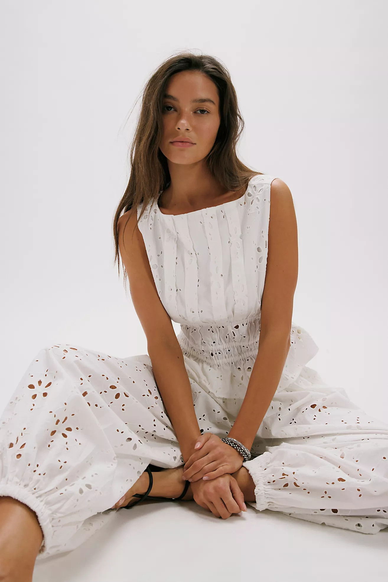 Jude Eyelet Pant Set | Free People (Global - UK&FR Excluded)