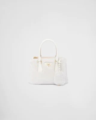 Prada Galleria shearling mini-bag | Prada Spa US