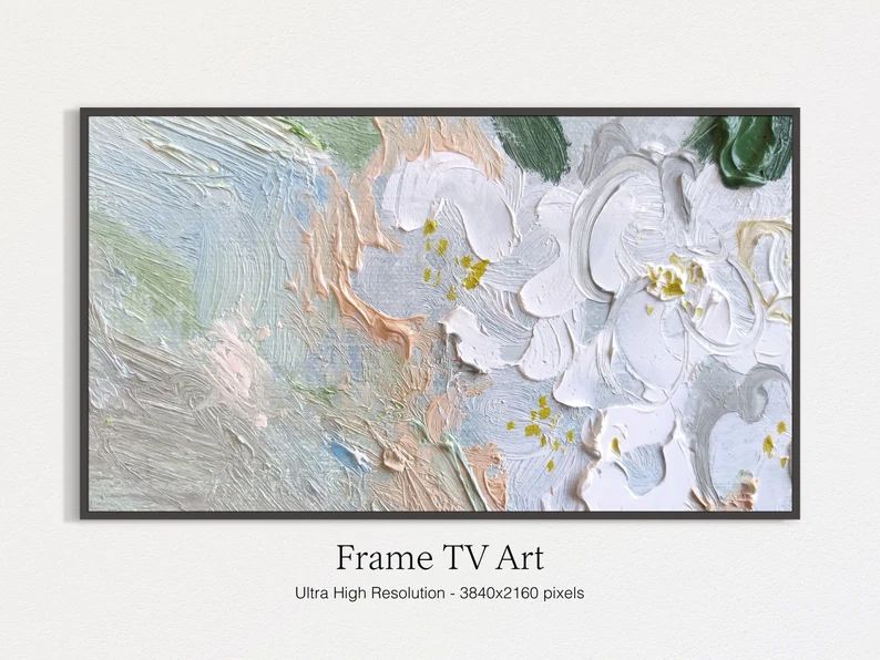 Abstract Samsung Frame TV Art Art for Frame Tv Oil Painting - Etsy | Etsy (US)
