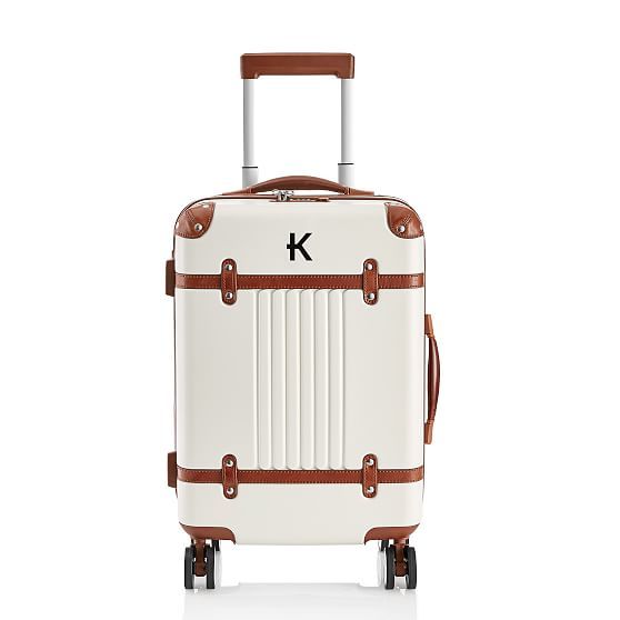 Terminal 1 Carry-On Luggage, White | Mark and Graham