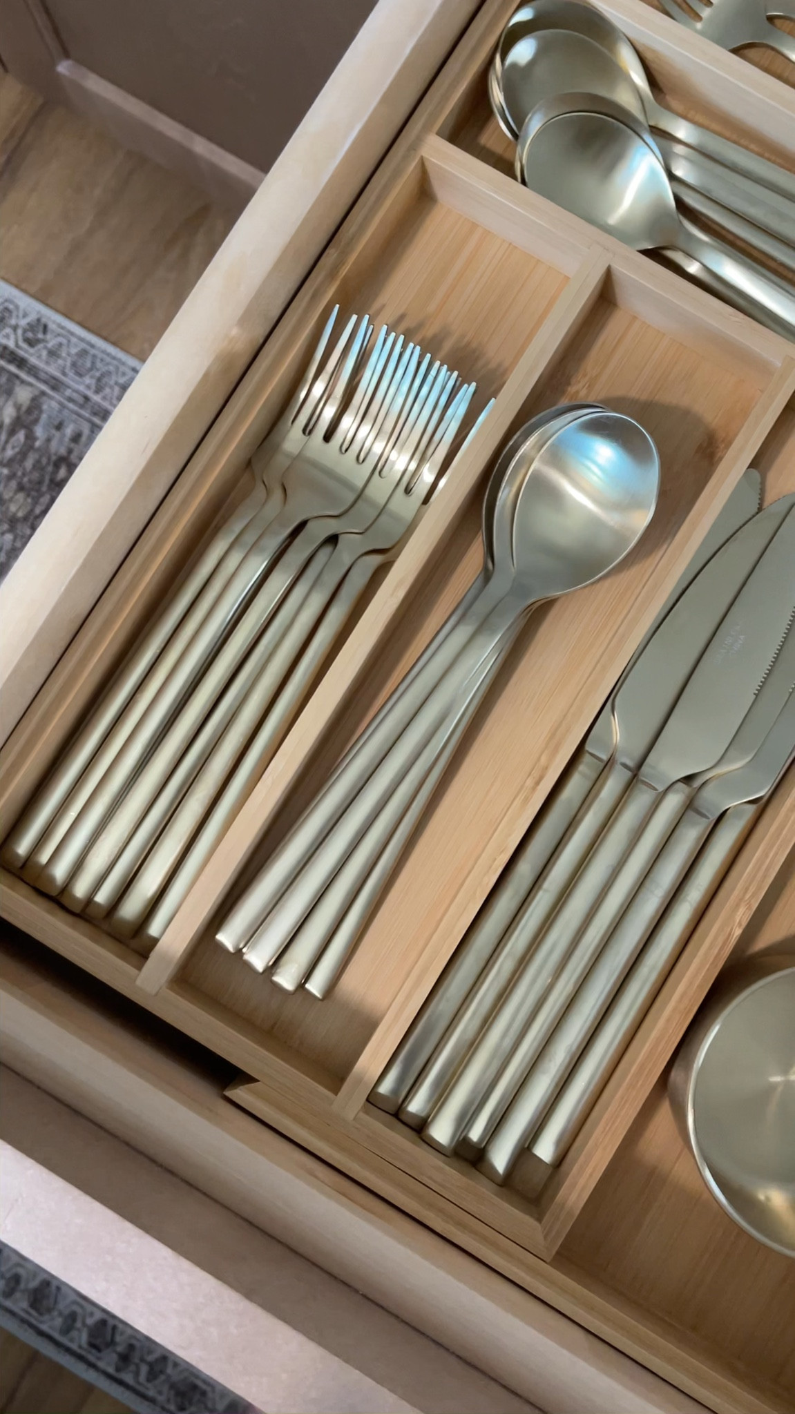 It has been over a year that I've been using this gold flatware and it has not rusted, or chipped or faded at all! Tip: don't use lemon detergents or soaps because it will take of the finish. 

gold flatware, gold silverware 

 #LTKdayinmylife #LTKHome #LTKFindsUnder100
