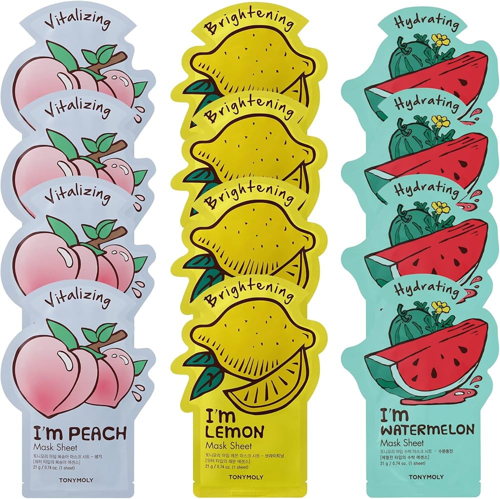 TONYMOLY I’m Real Sheet Mask Set – Korean Face Mask Variety Pack for Hydrating, Soothing & No... | Amazon (US)