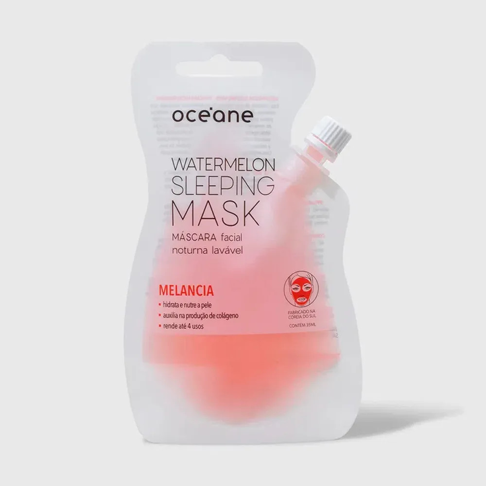 Máscara Facial Noturna com Melancia - Watermelon Sleep Mask 35ml | Oceane (BR)