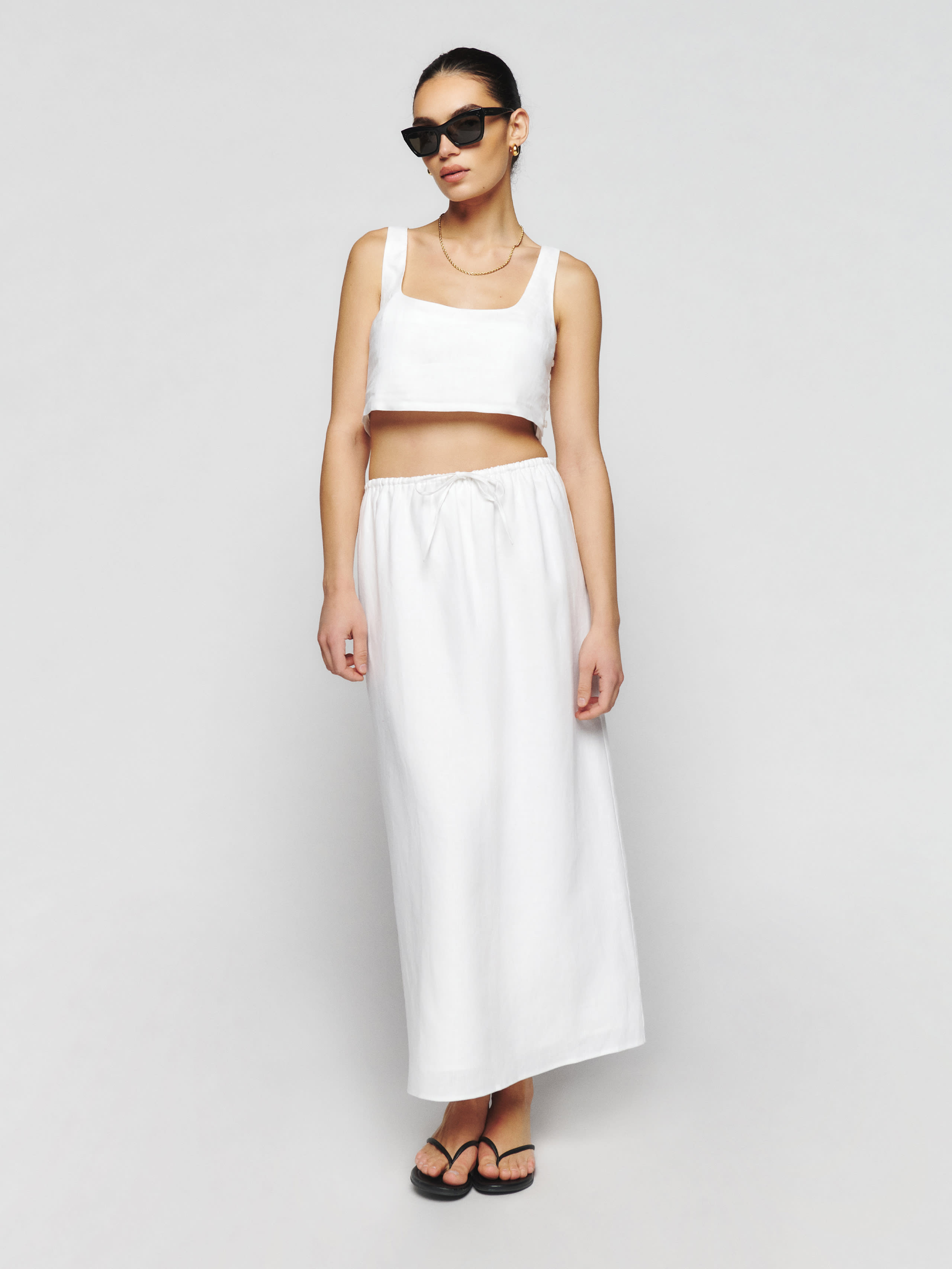 Amir Linen Two Piece | Reformation (Global)