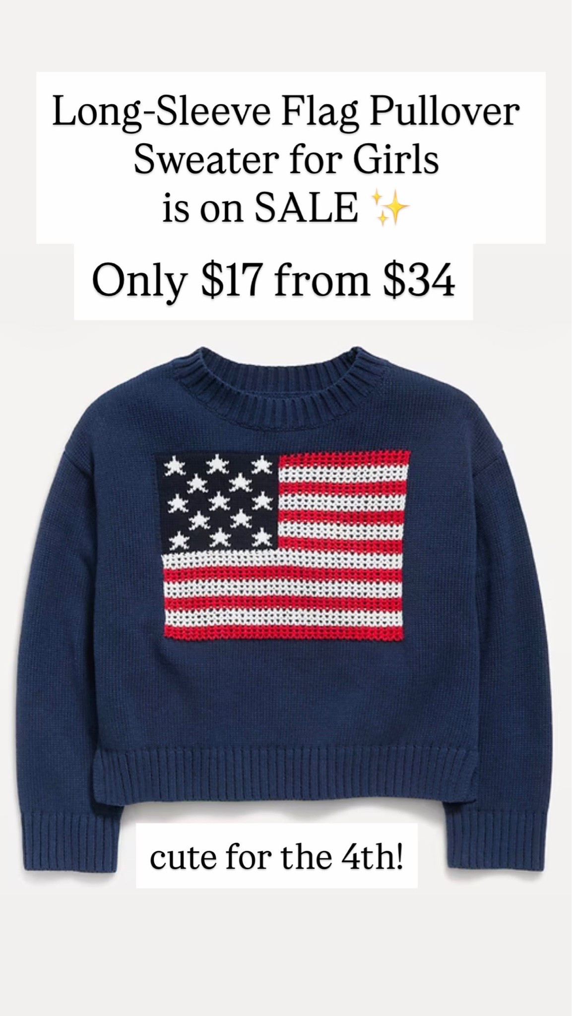 Long-Sleeve Pullover Sweater for Girls

#LTKKids #LTKSaleAlert