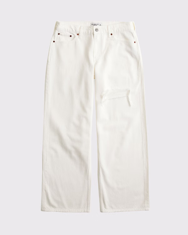 Women's Curve Love Low Rise Ultra Loose Jean | Women's Bottoms | Abercrombie.com | Abercrombie & Fitch (US)