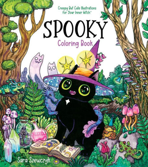 Spooky Coloring Book: Creepy But Cute Illustrations for Your Inner Witch | Barnes & Noble